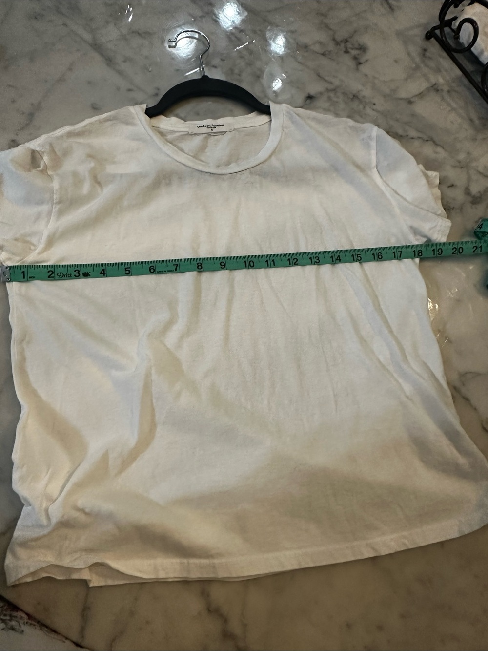Perfect White Tee Classic White Crew Neck Cotton T-Shirt | Size S - Picture 6 of 6